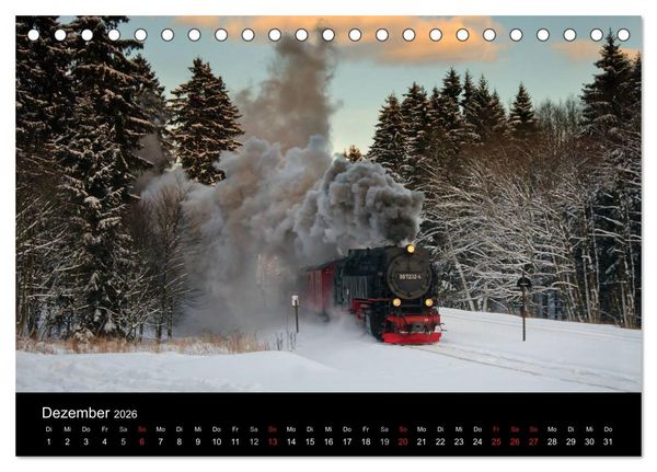 Produktbild: Unter Dampf in Sachsen Anhalt 2.0 (Tischkalender 2026 DIN A5 quer), CALVENDO Monatskalender
