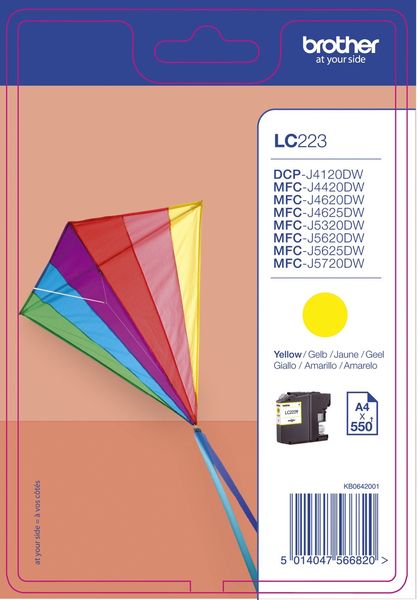 Brother Druckerpatrone LC-223Y Original Gelb LC223Y