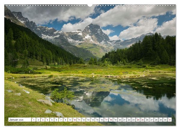 Produktbild: Natur im Aostatal (hochwertiger Premium Wandkalender 2026 DIN A2 quer), Kunstdruck in Hochglanz