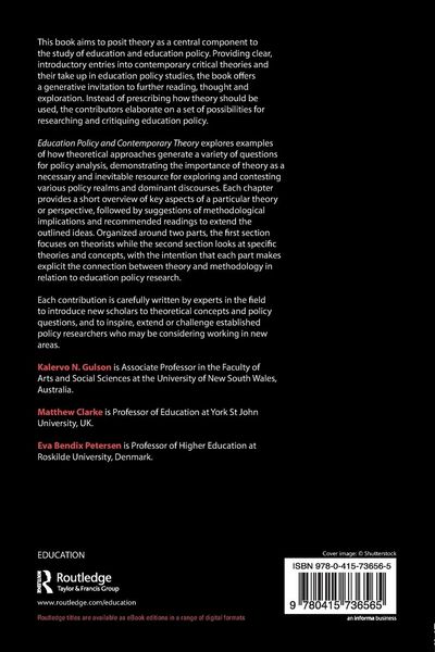 Produktbild: Education Policy and Contemporary Theory