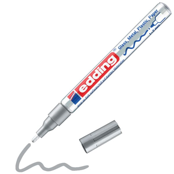 Produktbild: edding Glanzlackmarker 751 silber 1-2mm