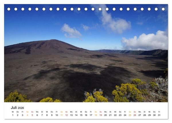 Produktbild: La R&eacute;union - Auf der Insel der Gef&uuml;hle (Tischkalender 2026 DIN A5 quer), CALVENDO Monatskalender