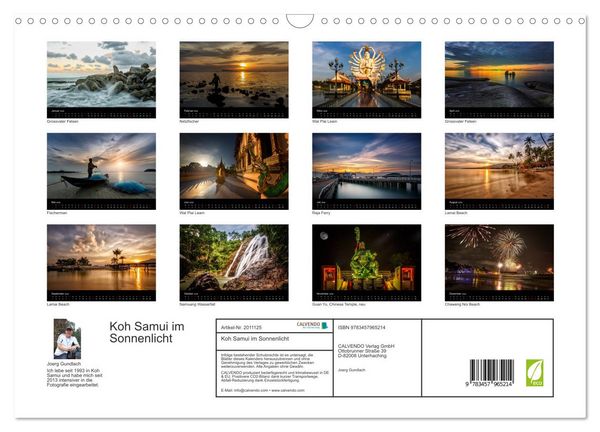 Produktbild: Koh Samui im Sonnenlicht (Wandkalender 2026 DIN A3 quer), CALVENDO Monatskalender