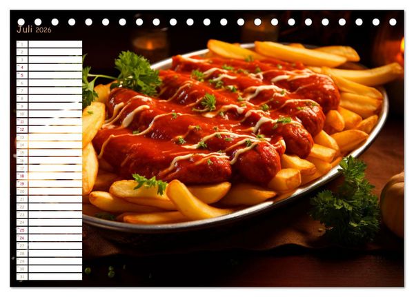 Produktbild: Fastfood &Auml;sthetik (Tischkalender 2026 DIN A5 quer), CALVENDO Monatskalender
