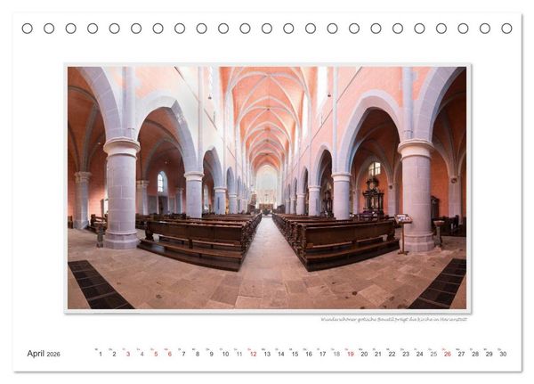 Produktbild: Emotionale Momente: Abtei Marienstatt im Westerwald (Tischkalender 2026 DIN A5 quer), CALVENDO Monatskalender