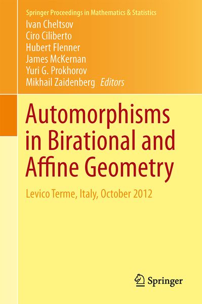 Produktbild: Automorphisms in Birational and Affine Geometry
