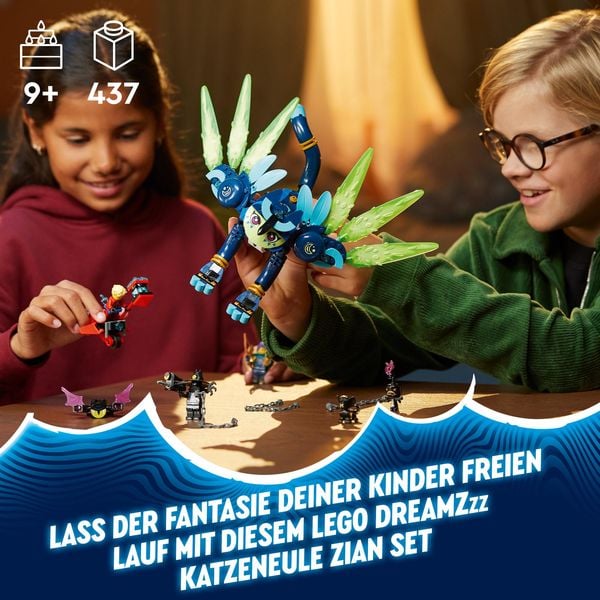 Produktbild: LEGO DREAMZzz 71476 Zoey und die Katzeneule Zian, Fantasy-Spielzeug-Katze