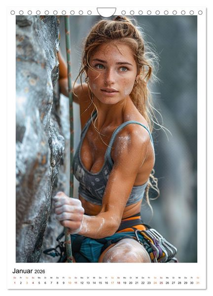 Produktbild: Klettern - cooler Sport (Wandkalender 2026 DIN A4 hoch), CALVENDO Monatskalender