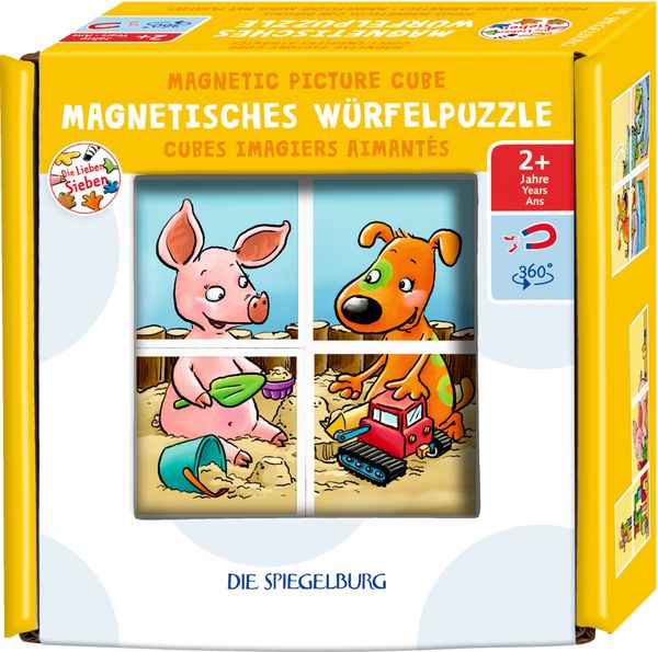 Produktbild: Magnetisches W&uuml;rfelpuzzle / Die lieben Sieben
