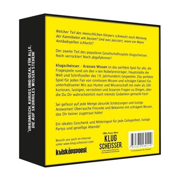 Produktbild: Pegasus - Klugscheisser Black Edition, Kartenspiel