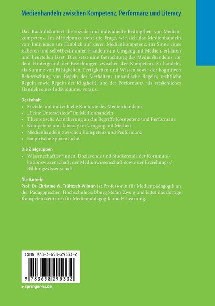 Produktbild: Medienhandeln zwischen Kompetenz, Performanz und Literacy