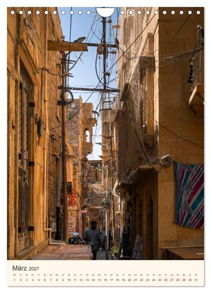 Produktbild: Stra&szlig;enleben in Rajasthan (Wandkalender 2027 DIN A4 hoch), CALVENDO Monatskalender