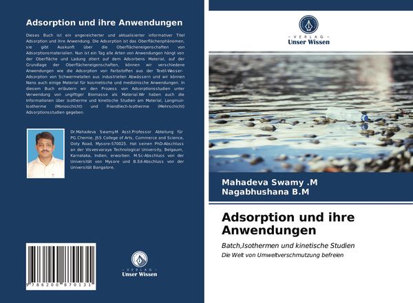Produktbild: Adsorption und ihre Anwendungen
