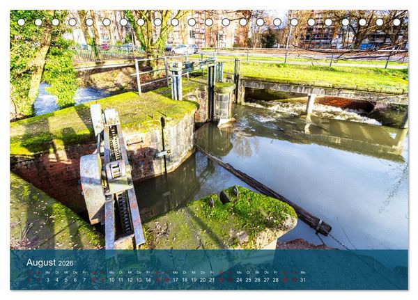 Produktbild: Die D&uuml;ssel von den Quellen bis zu den M&uuml;ndungen (Tischkalender 2026 DIN A5 quer), CALVENDO Monatskalender