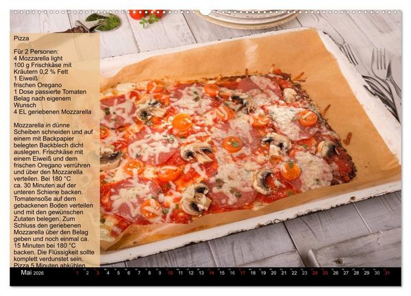 Produktbild: Low Carb - Leichte Rezepte f&uuml;r jeden Tag (Wandkalender 2026 DIN A2 quer), CALVENDO Monatskalender