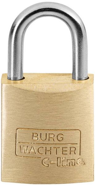 Produktbild: Burg W&auml;chter 2951 Vorh&auml;ngeschloss 15.00 mm verschieden schlie&szlig;end Messing Schl&uuml;sselschloss