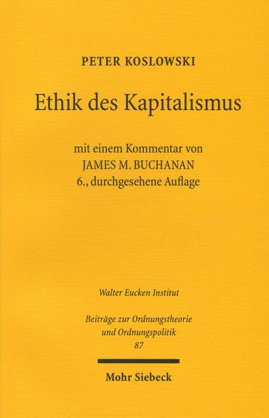 Produktbild: Ethik des Kapitalismus