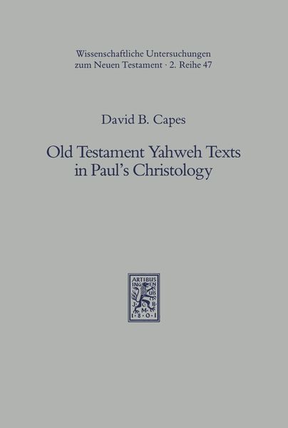 Produktbild: Old Testament Yahweh Texts in Paul's Christology