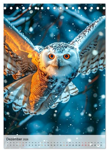 Produktbild: V&ouml;gel - K&uuml;nstler im Flug (Tischkalender 2026 DIN A5 hoch), CALVENDO Monatskalender