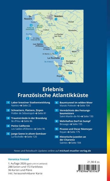 Produktbild: MICHAEL M&Uuml;LLER Reisef&uuml;hrer Franz&ouml;sische Atlantikk&uuml;ste