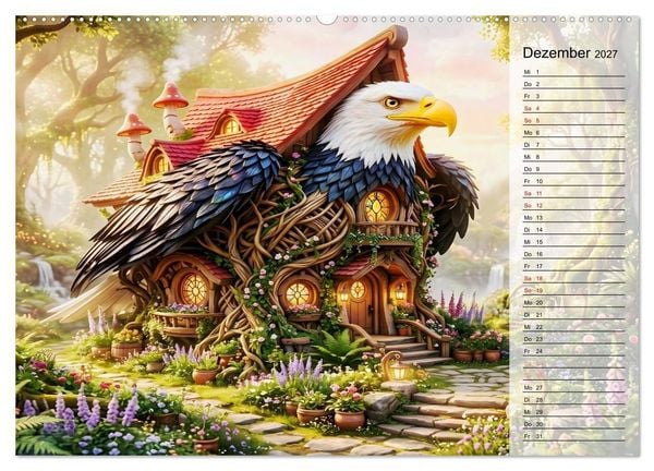 Produktbild: Tierische Fassaden (hochwertiger Premium Wandkalender 2027 DIN A2 quer), Kunstdruck in Hochglanz
