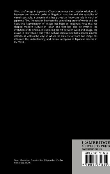 Produktbild: Word and Image in Japanese Cinema