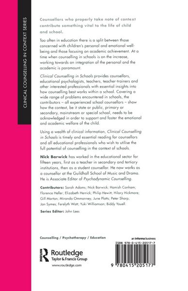 Produktbild: Clinical Counselling in Schools