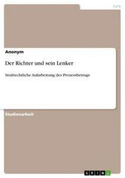 Produktbild: Der Richter und sein Lenker