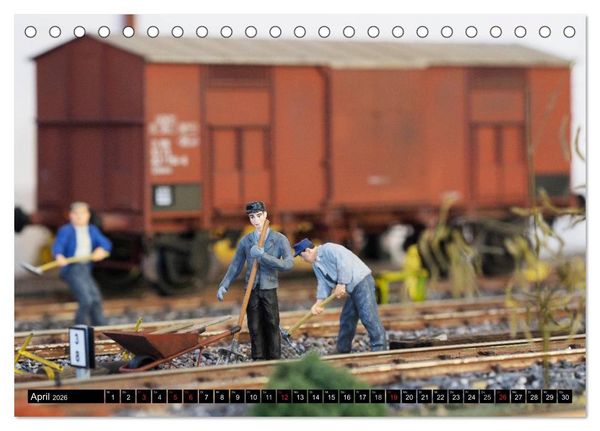 Produktbild: Kleine Bahnwelt in Spur 1 (Tischkalender 2026 DIN A5 quer), CALVENDO Monatskalender