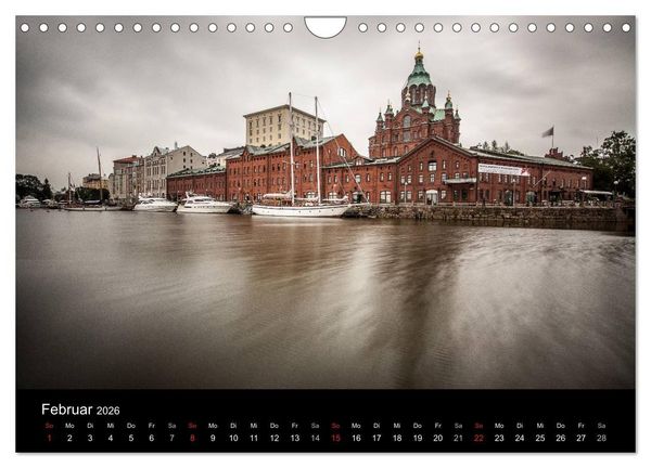 Produktbild: Helsinki / Besuchen - Entdecken - Erleben (Wandkalender 2026 DIN A4 quer), CALVENDO Monatskalender