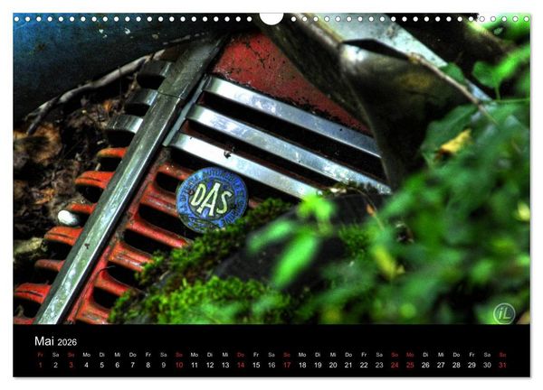 Produktbild: ROSTLAUBEN Die sch&ouml;nsten Autowracks (Wandkalender 2026 DIN A3 quer), CALVENDO Monatskalender