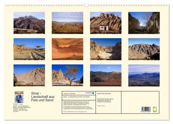 Produktbild: Sinai - Landschaft aus Fels und Sand (Wandkalender 2026 DIN A2 quer), CALVENDO Monatskalender