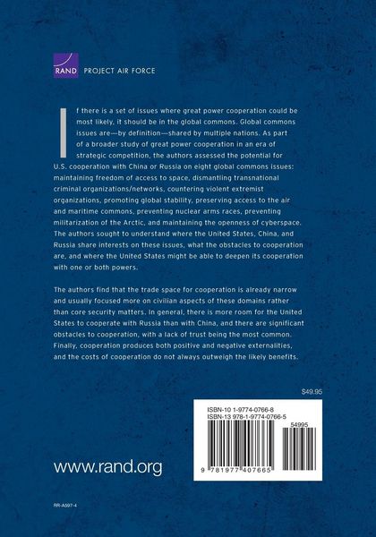 Produktbild: Assessing the Prospects for Great Power Cooperation in the Global Commons