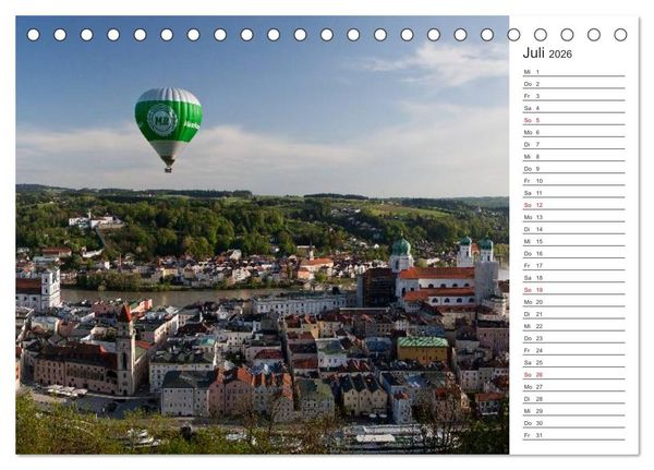 Produktbild: Pittoreskes Passau (Tischkalender 2026 DIN A5 quer), CALVENDO Monatskalender