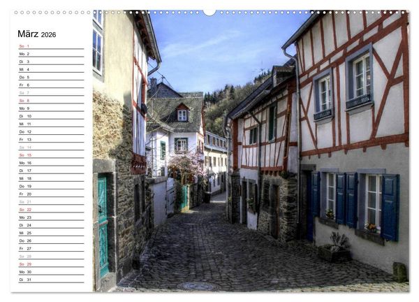 Produktbild: Eine Perle in der Eifel - Monreal (hochwertiger Premium Wandkalender 2026 DIN A2 quer), Kunstdruck in Hochglanz