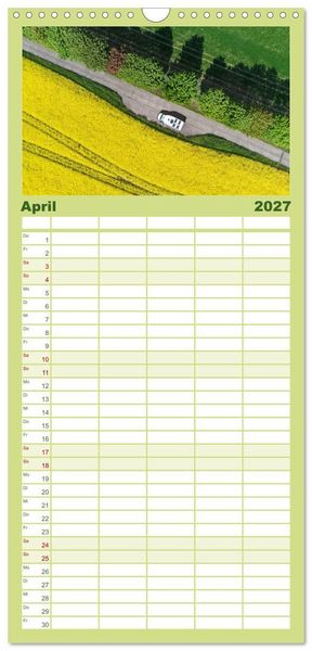 Produktbild: Familienplaner 2027 - Abenteuer Wohnmobil - Camping, Vanlife, Roadtrips mit 5 Spalten (Wandkalender, 21 x 45 cm) CALVENDO