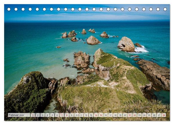 Produktbild: Neuseeland - Landschaftstr&auml;ume (Tischkalender 2026 DIN A5 quer), CALVENDO Monatskalender