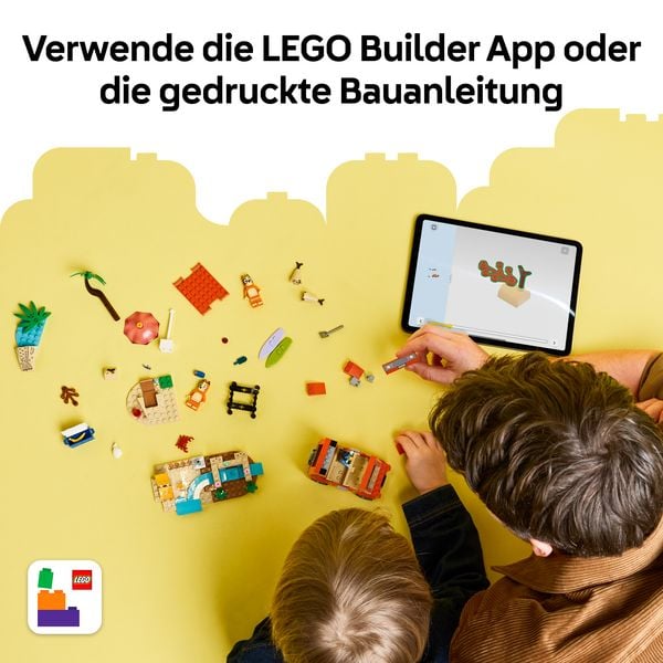 Produktbild: LEGO Bluey: Blueys Strandausflug - Spielzeug f&uuml;r Kleinkinder - 11202