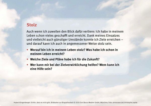 Produktbild: Sch&ouml;n, dass es mich gibt. Bildkarten zur Biografiearbeit
