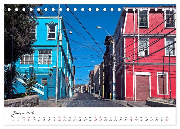Produktbild: Die Farben von Valpara&iacute;so (Tischkalender 2026 DIN A5 quer), CALVENDO Monatskalender