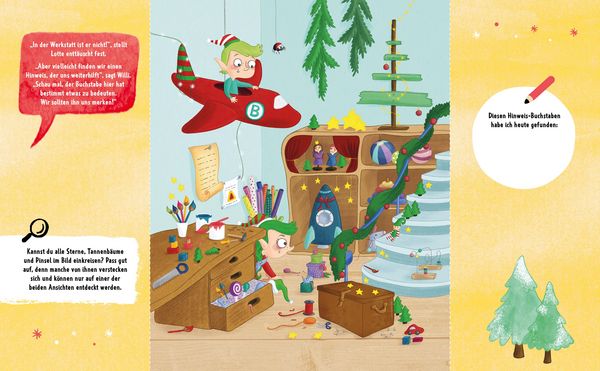 Produktbild: Mein Adventskalender-Buch: Mission Advent – Wo steckt der Weihnachtsmann?