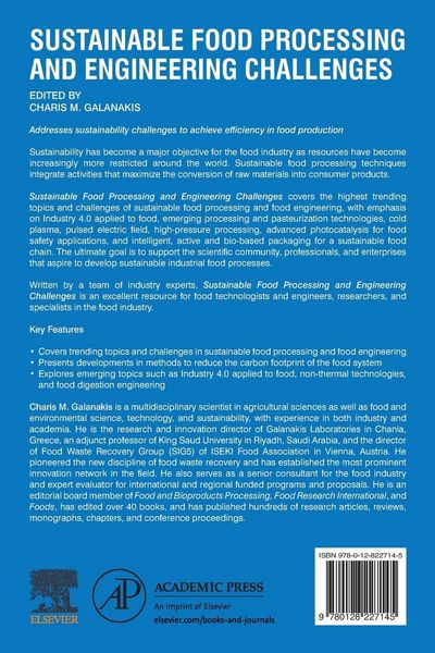 Produktbild: Sustainable Food Processing and Engineering Challenges