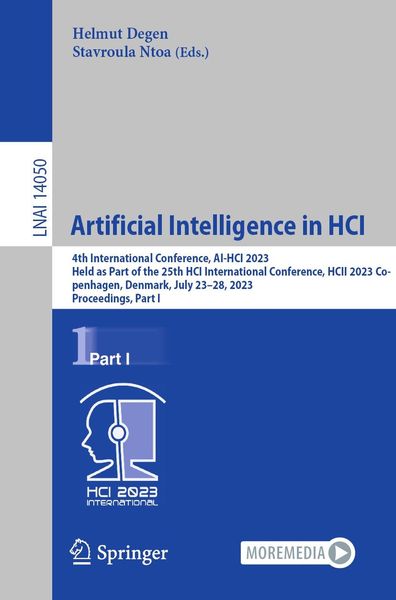 Produktbild: Artificial Intelligence in HCI