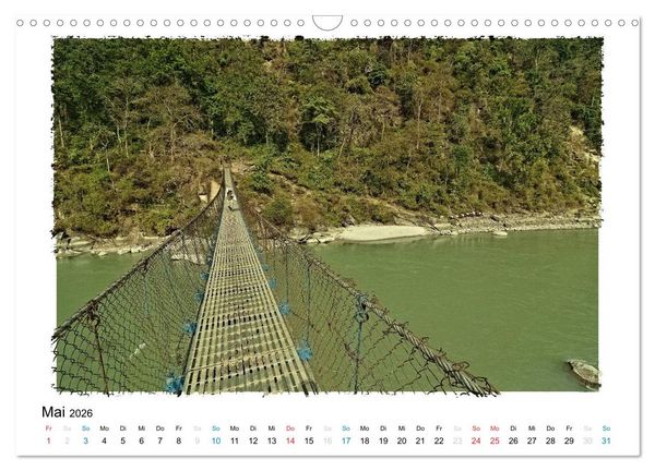Produktbild: NEPAL GREAT HIMALAYA TRAIL - KULTUR ROUTE (Wandkalender 2026 DIN A3 quer), CALVENDO Monatskalender