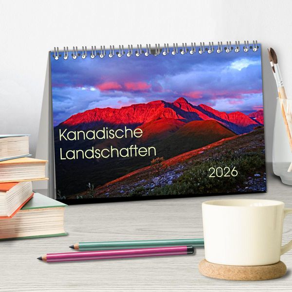 Produktbild: Kanadische Landschaften 2026 (Tischkalender 2026 DIN A5 quer), CALVENDO Monatskalender