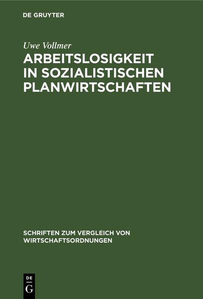 Produktbild: Arbeitslosigkeit in sozialistischen Planwirtschaften