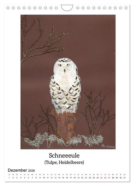 Produktbild: Nat&uuml;rlich Natur - Gepresste Bl&uuml;ten erwachen zum Leben (Wandkalender 2026 DIN A4 hoch), CALVENDO Monatskalender