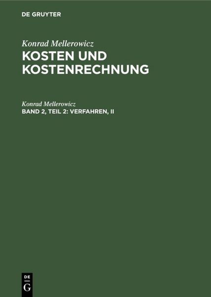 Produktbild: Verfahren, II
