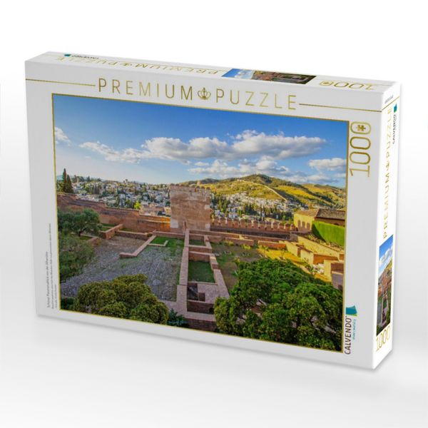 Produktbild: CALVENDO Puzzle Sch&ouml;ner Panoramablick von der Alhambra | 1000 Teile Lege-Gr&ouml;&szlig;e 64x48cm Foto-Puzzle f&uuml;r gl&uuml;ckliche Stunden