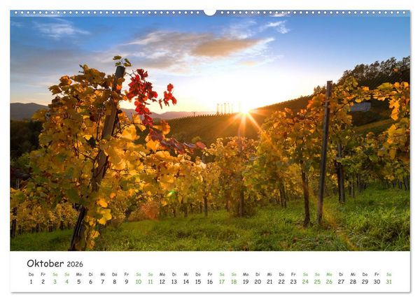 Produktbild: S&uuml;dsteiermark365 (Wandkalender 2026 DIN A2 quer), CALVENDO Monatskalender